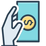 Hand holding a dollar bill icon representing payment options for orthodontic services at Noleen Dental Clinic in Huntington Beach.
