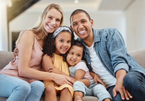 family smiling