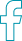 Facebook logo in turquoise, representing Noleen Dental's online presence and engagement with parents for pediatric dental care tips.